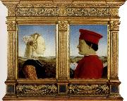 Piero della Francesca Portrait of the Duke and Duchess of Montefeltro Spain oil painting reproduction